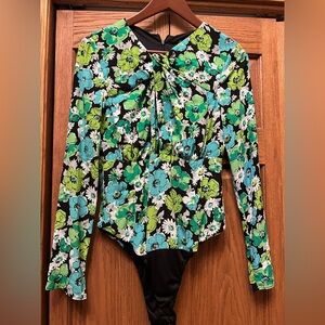 Zara floral bodysuit